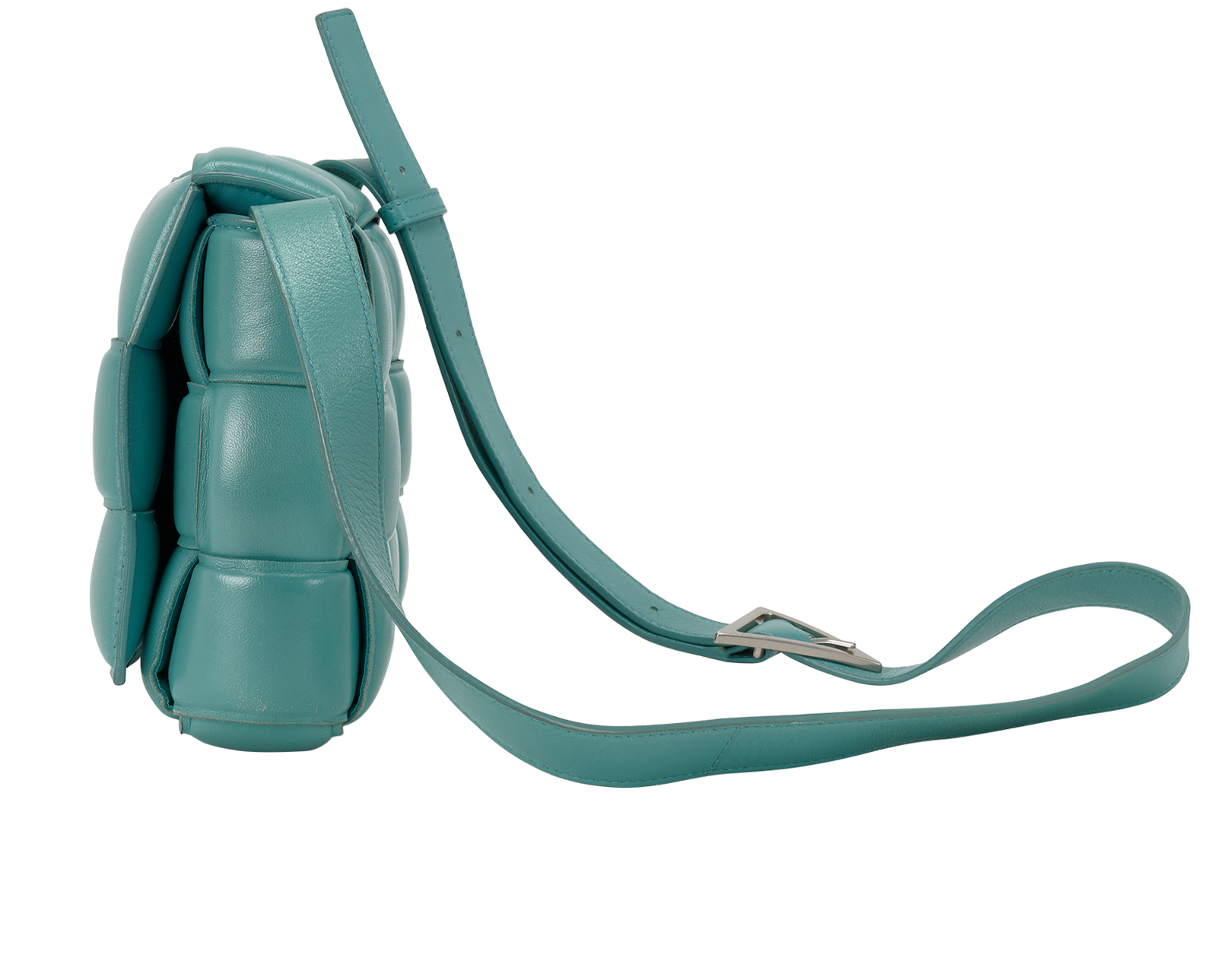 Padded Cassette, &pound;750, Handbags, Blue, Leather, Bottom view